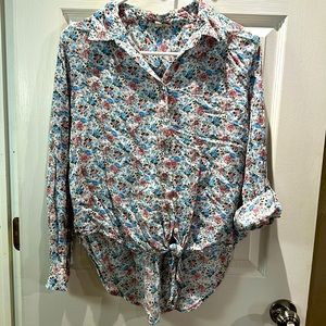 Button up/ tie Blouse